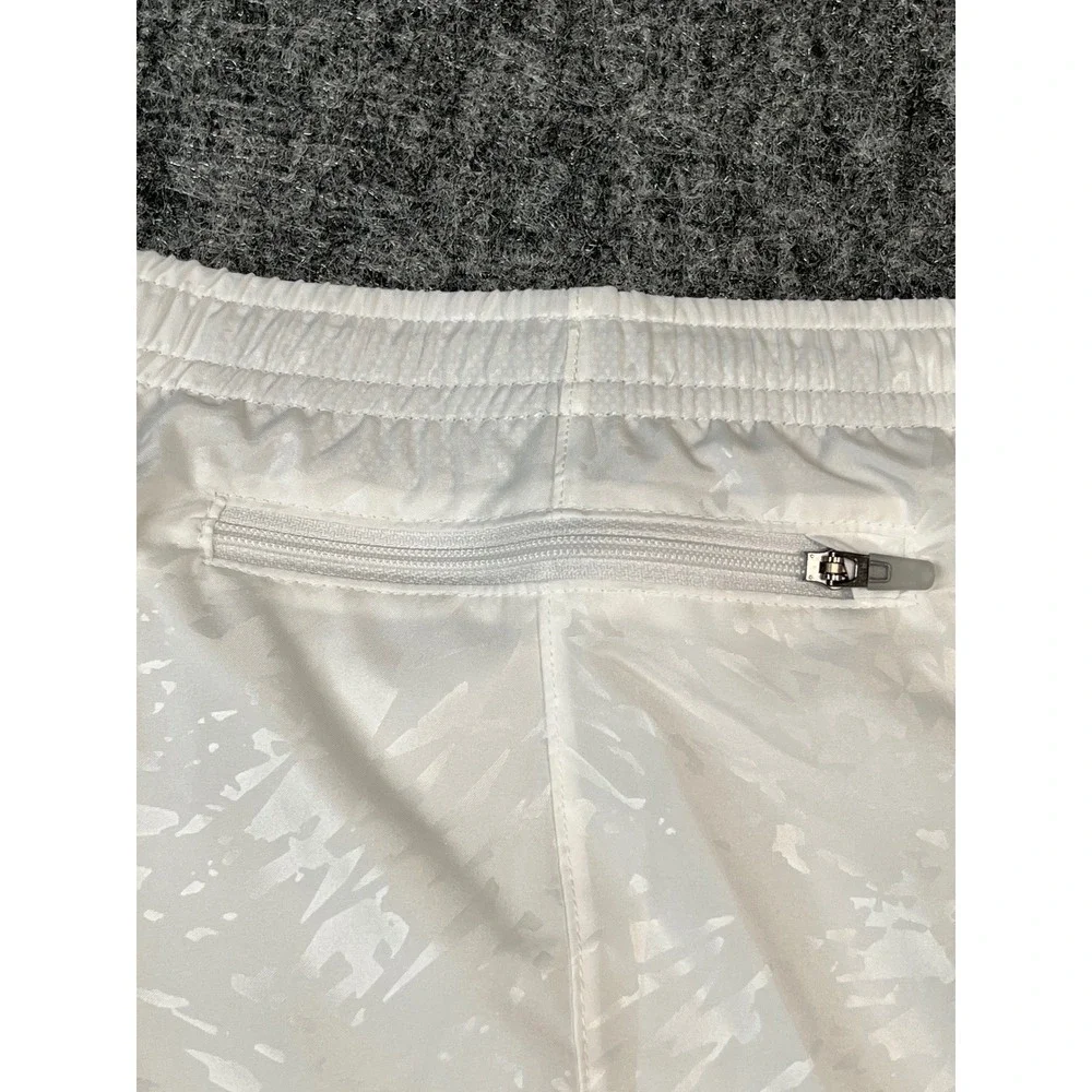 Nike Womens Running Tempo Shorts‎ Extra Large XL White Reflective Lightweight